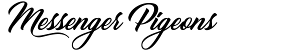 Messenger Pigeons font preview